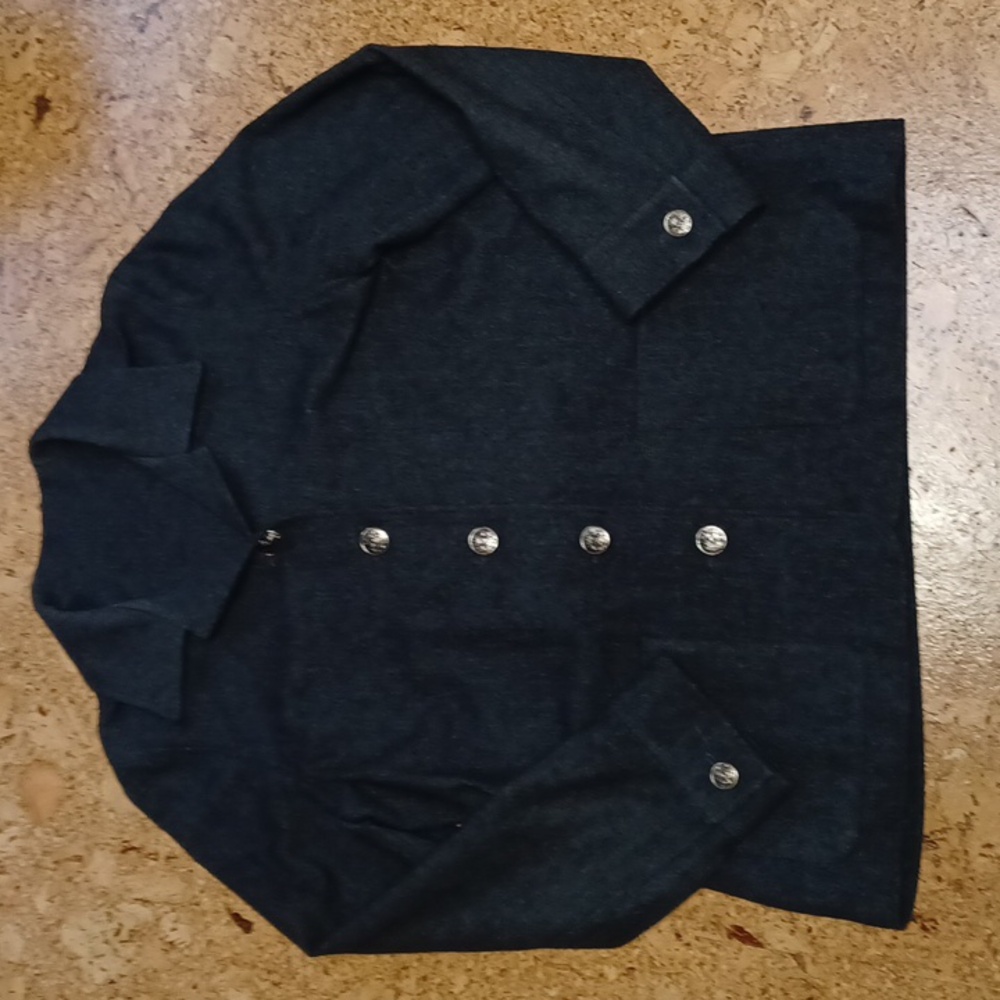 Pendleton Custom-Made Dark Gray Wool Blazer, Wome… - image 1